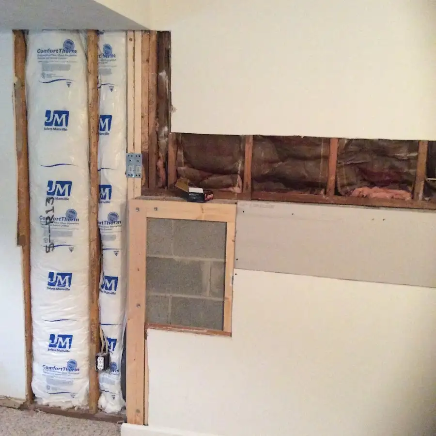 Wall insulation replacement during Odor Removal & Deodorization in Killingly